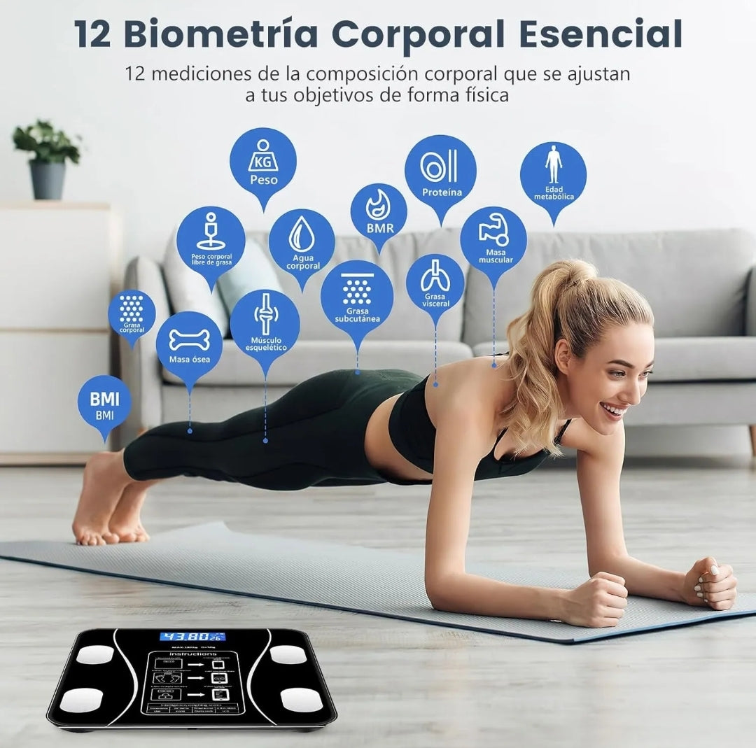 Báscula Electrónica Balanza Bluetooth In