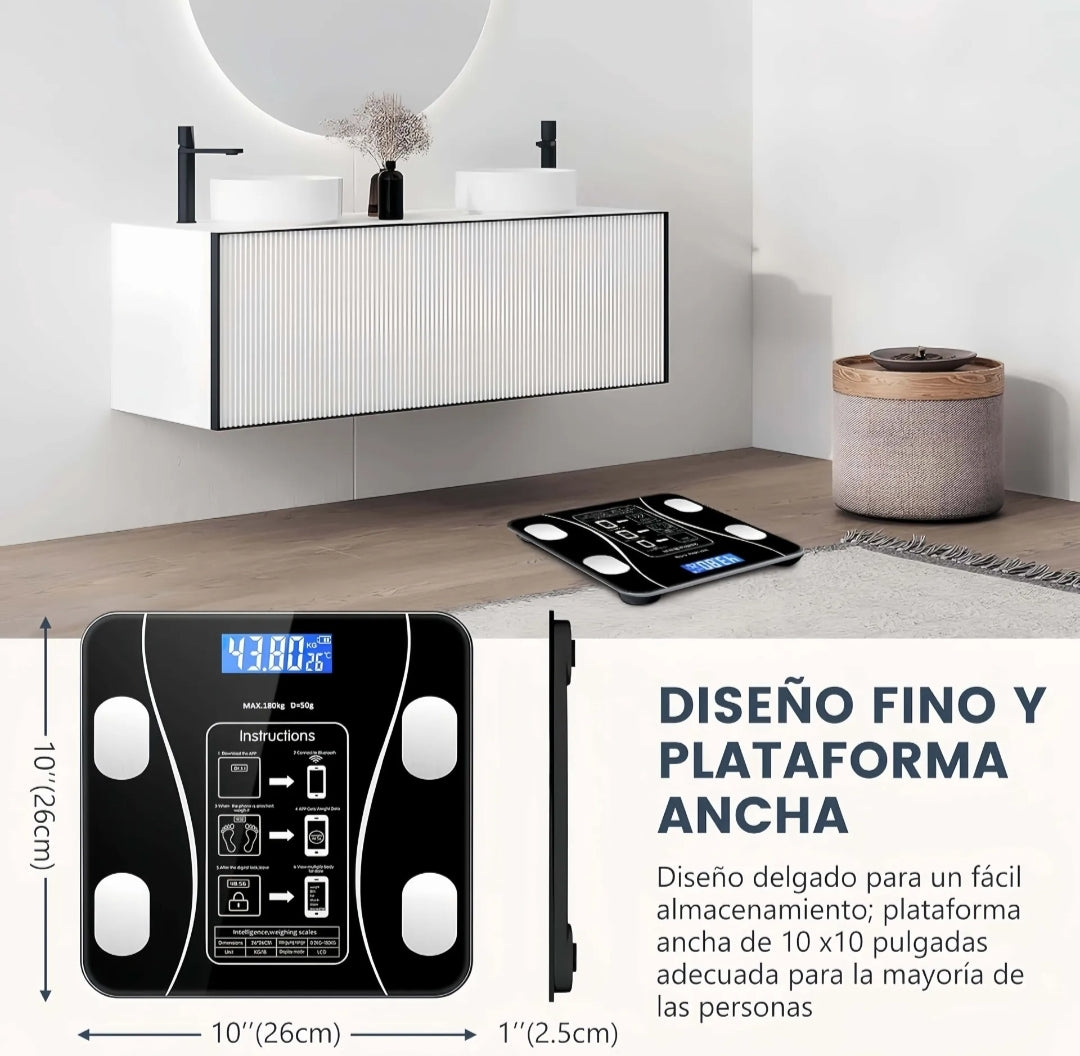 Báscula Electrónica Balanza Bluetooth In